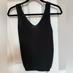 Pink Rose Charcoal Knit Top